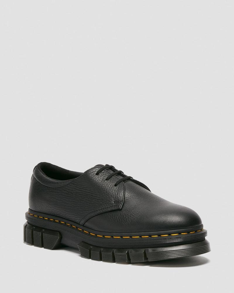 Zapatos Plataforma Dr Martens Rikard Lunar Cuero Hombre Negros | MX 190TCE